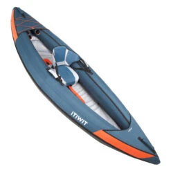 NEW 100 1 PERSON TOURING INFLATABLE KAYAK - BLUE / ORANGE (DOPE-DYED) -Water Sports Store k0a041b9327bc17259d4f88a6edf5f53c