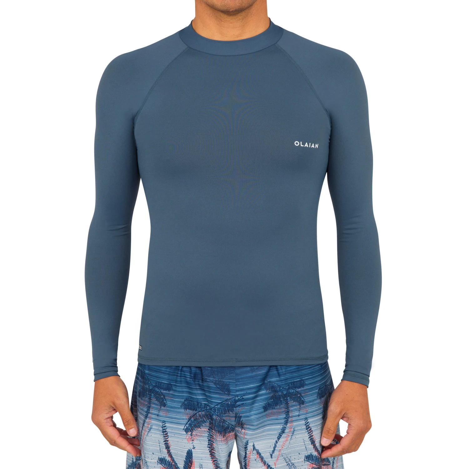 Men's Surfing Long-sleeved UV-protection Top T-shirt 100 4 Men's Surfing Long-sleeved UV-protection Top T-shirt 100 - Image 2