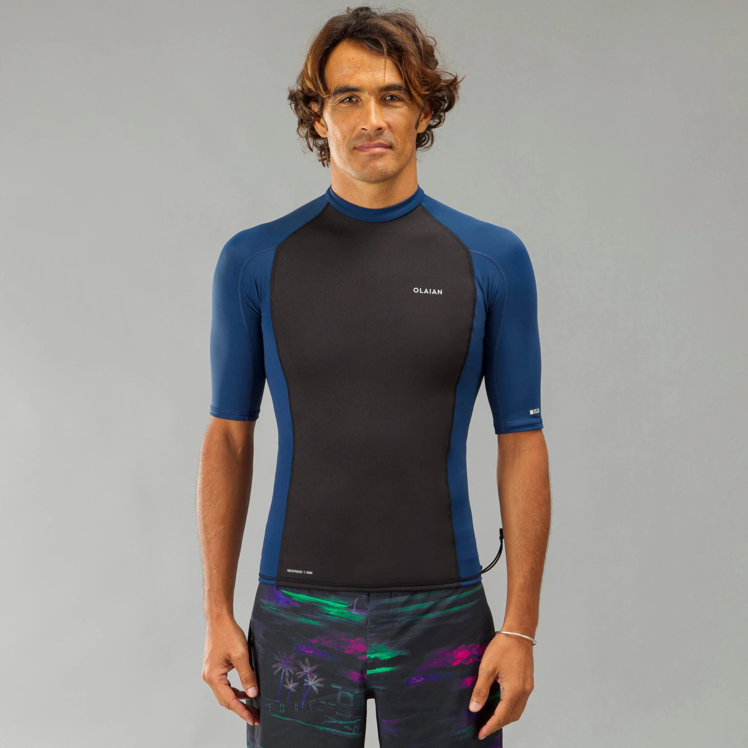Men's Surfing Short-sleeved Neoprene Thermal Anti-UV T 4 Men's Surfing Short-sleeved Neoprene Thermal Anti-UV T - Image 2