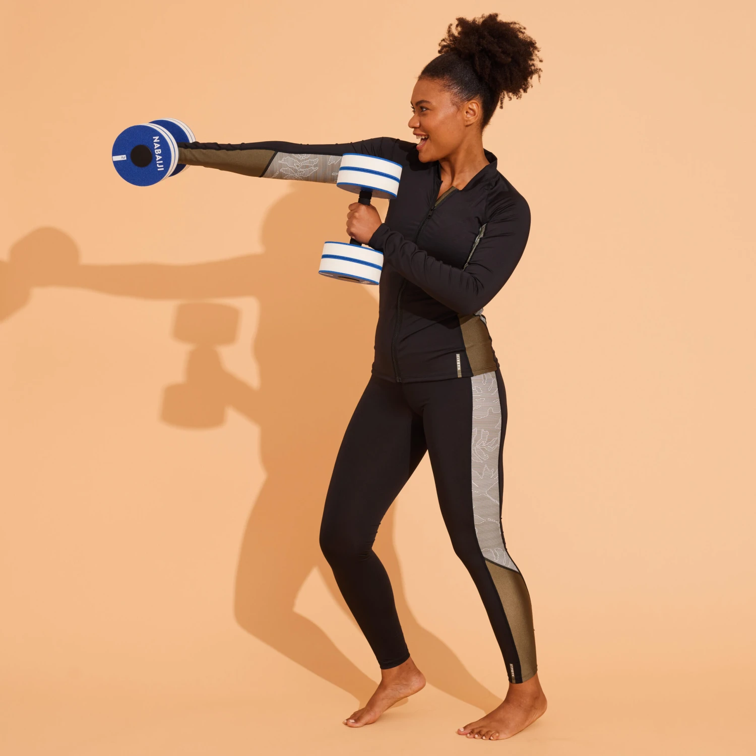 LONG-SLEEVED ZIPPED T-SHIRT FOR AQUAFIT 6 LONG-SLEEVED ZIPPED T-SHIRT FOR AQUAFIT - Image 4