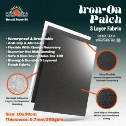 Coco Loco Wetsuit Repair Kit, Easy Iron On Patch For All Wetsuits & Drysuit -Water Sports Store k20e5dcd69839b7969d44493b60a46050