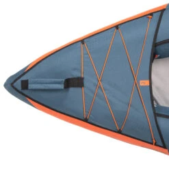 NEW 100 1 PERSON TOURING INFLATABLE KAYAK - BLUE / ORANGE (DOPE-DYED) -Water Sports Store k23ce55b951b008191e7990622f29671a