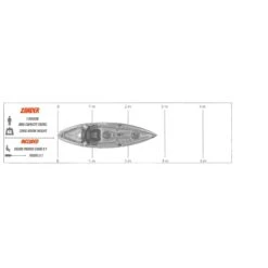 Cambridge Kayaks Zander Single Sit On Top Kayak 280cm X 82cm X 36cm -Water Sports Store k30c6b26f38874fe71dabace3f8c491f5