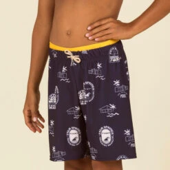 Boys’ Long Swimming Trunks 100 All Chin Black -Water Sports Store k36436265ba89077a756d1d041a8914ff