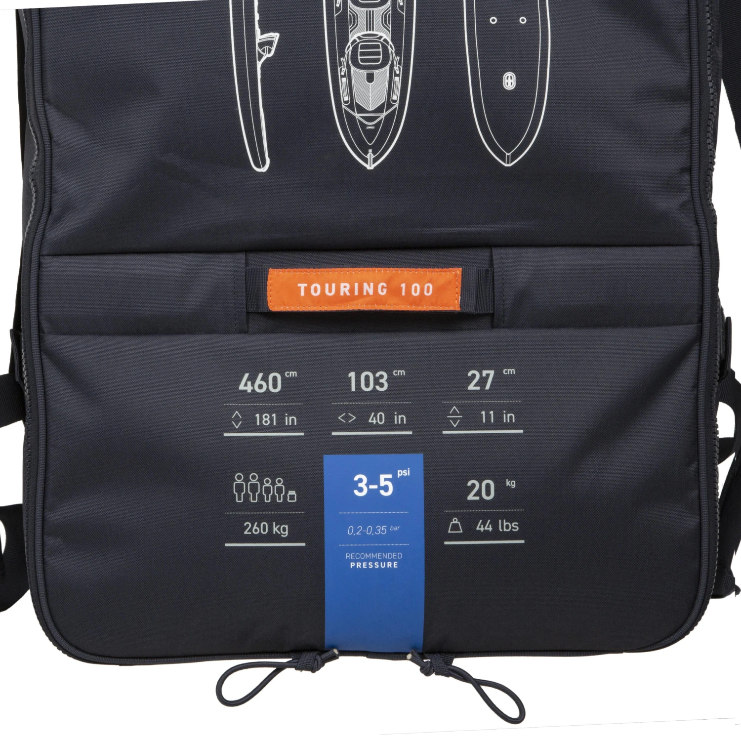 X100 3/4 PERSON Drop-Stitch Floor TROURING INFLATABLE KAYAK - BLUE 21 X100 3/4 PERSON Drop-Stitch Floor TROURING INFLATABLE KAYAK - BLUE - Image 19