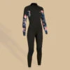 GIRL'S SURFING WETSUIT 500 4/3 MM BLACK RED -Water Sports Store k43f8de47bef02568c3ee8f6496da3e3f