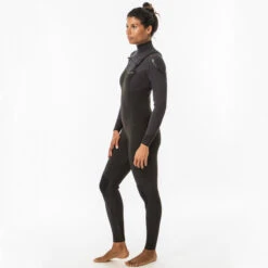 WOMEN'S NEOPRENE SURF WETSUIT OLAIAN 4/3 MM FRONT ZIP -Water Sports Store k47402a665368a91cc73e7bdf68f3d916