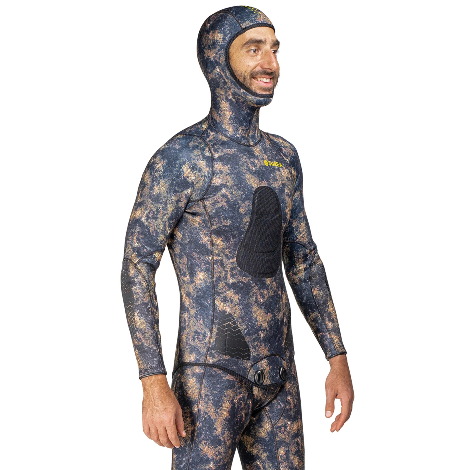 Free-diving Spearfishing SPF500 3 Mm Split Neoprene Camouflage Jacket 5 Free-diving Spearfishing SPF500 3 Mm Split Neoprene Camouflage Jacket - Image 3