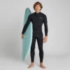 Men's 4/3 Mm Neoprene SURF 500 Wetsuit Black