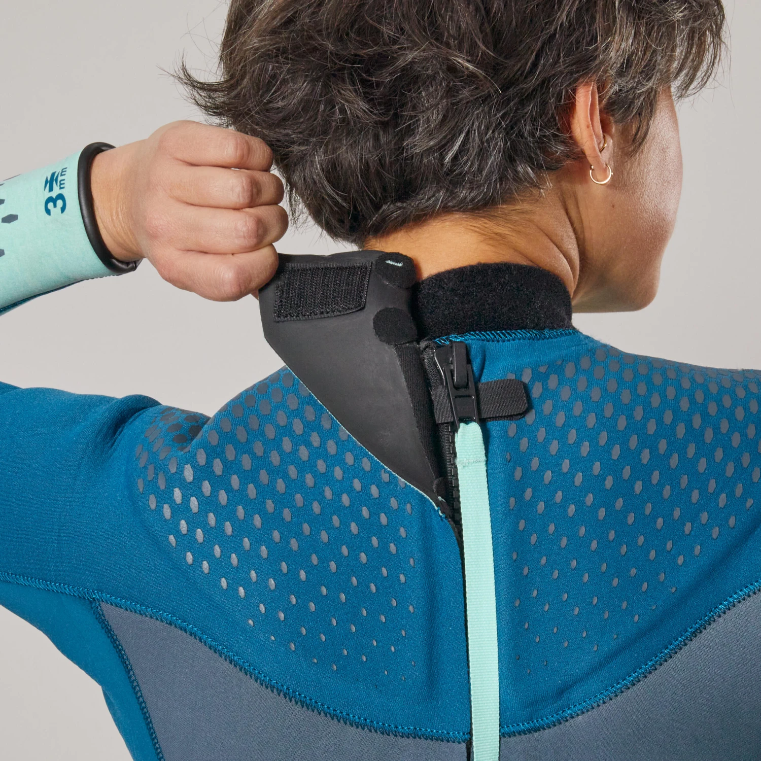 Women's Diving Wetsuit 3 Mm Neoprene SCD 900 Blue 7 Women's Diving Wetsuit 3 Mm Neoprene SCD 900 Blue - Image 5