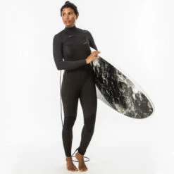 WOMEN'S NEOPRENE SURF WETSUIT OLAIAN 4/3 MM FRONT ZIP -Water Sports Store k540937c945cd2e25e77d5d029988f49b
