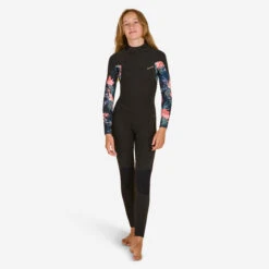 GIRL'S SURFING WETSUIT 500 4/3 MM BLACK RED 22 GIRL'S SURFING WETSUIT 500 4/3 MM BLACK RED -Water Sports Store k59c3bde9e1552bc2ccbc3df196cfaa3c