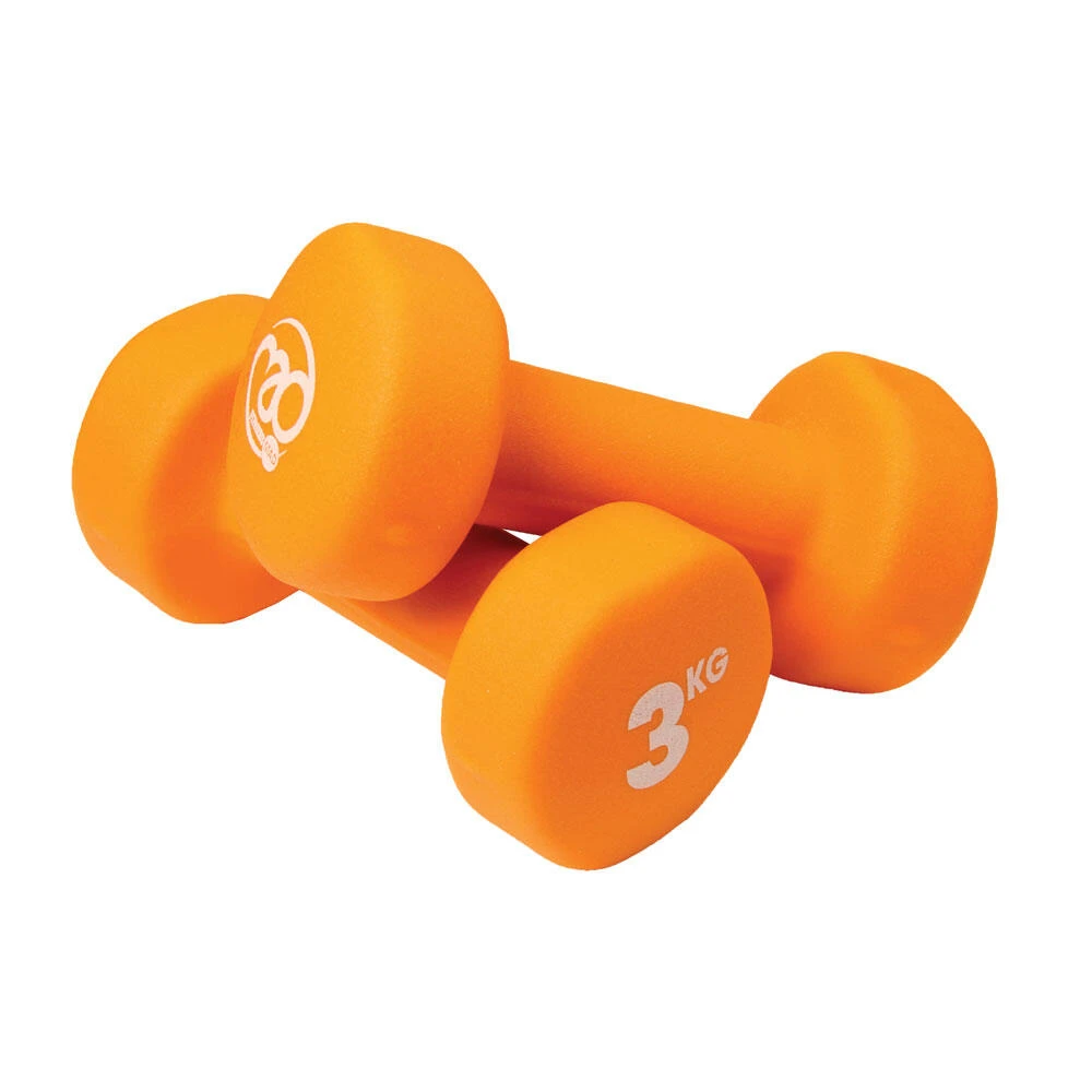 Fitness-Mad Fitness Mad Neoprene Dumbbell Weights 3kg 4 Fitness-Mad Fitness Mad Neoprene Dumbbell Weights 3kg - Image 2