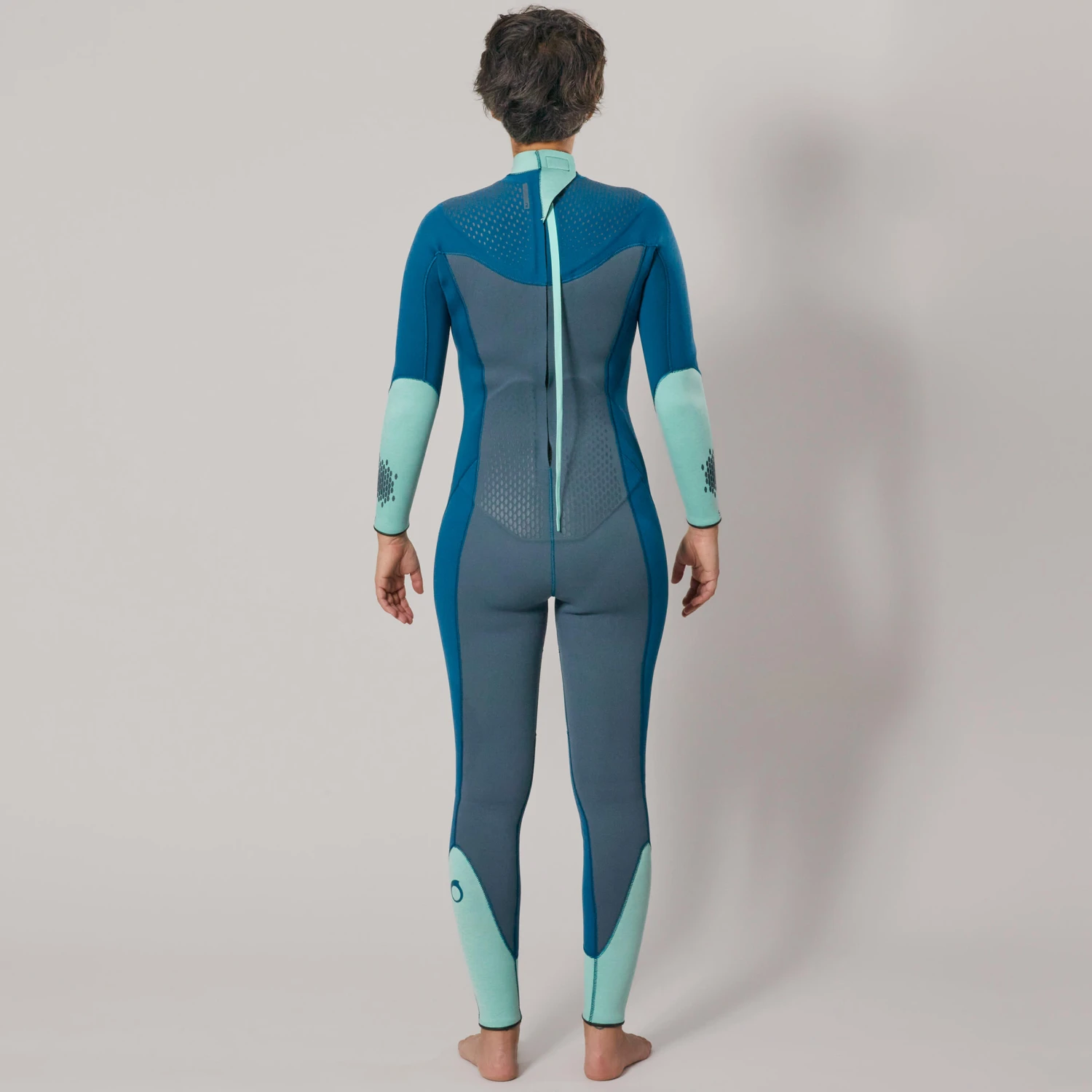Women's Diving Wetsuit 3 Mm Neoprene SCD 900 Blue 6 Women's Diving Wetsuit 3 Mm Neoprene SCD 900 Blue - Image 4