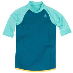 Kids Top Anti-UV Short-sleeved 1.5 Mm Neoprene Turquoise -Water Sports Store k67914ba0464eee73da64ac340e1c77e0