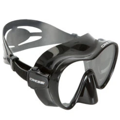 Adult Snorkelling And Sea Diving Frameless Mask Cressi F1 Black