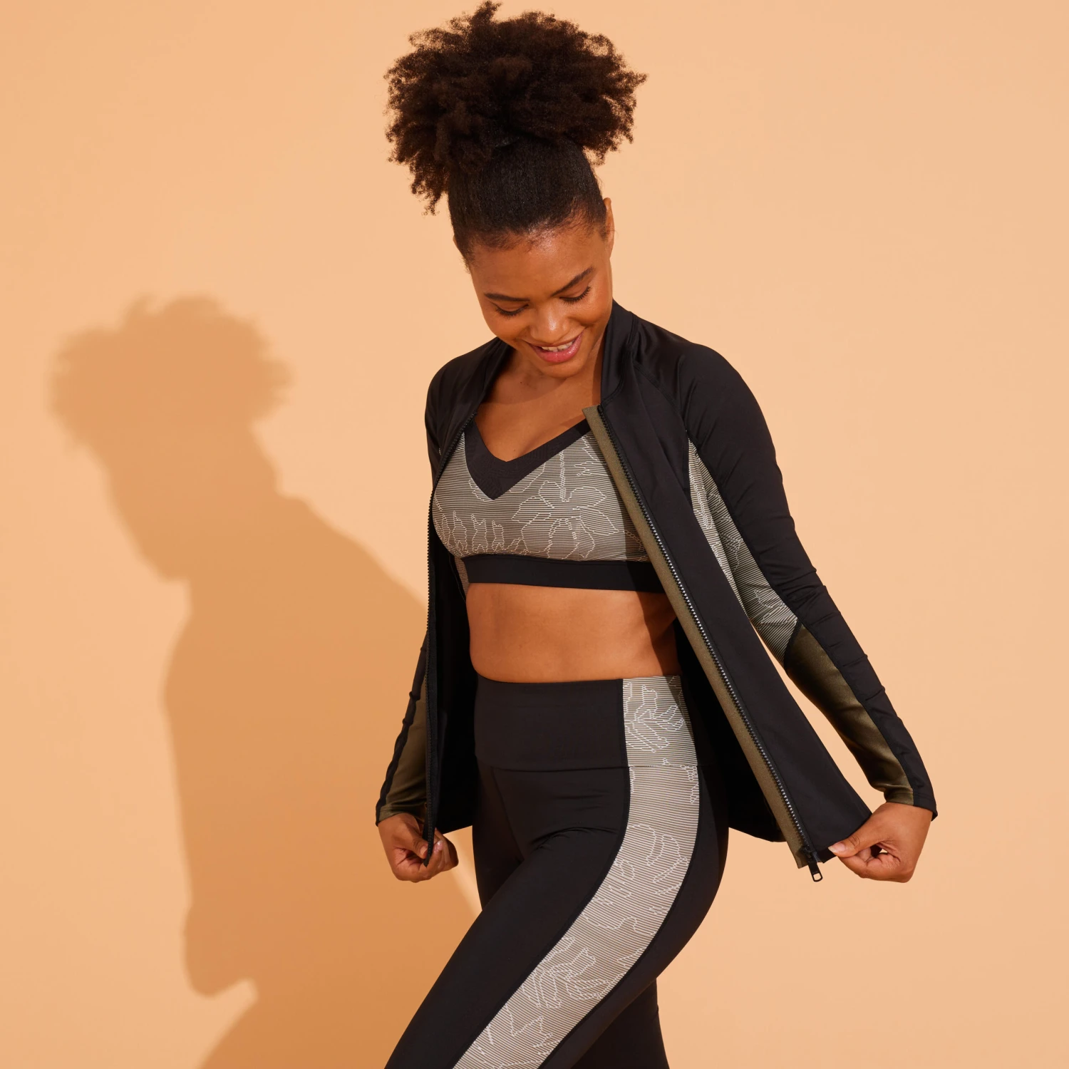 LONG-SLEEVED ZIPPED T-SHIRT FOR AQUAFIT 7 LONG-SLEEVED ZIPPED T-SHIRT FOR AQUAFIT - Image 5