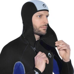 Men’s Diving Jacket With Hood 5.5 Mm Neoprene SCD Black And Blue -Water Sports Store k75f36a0951bedd78b9d61f0d7ec6fd28