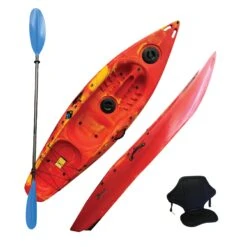 SIT ON TOP KAYAK - DELUXE ONE MAN - WITH PADDLE & BACKREST -Water Sports Store k799a92a319f915eb3607e77c8a422db9