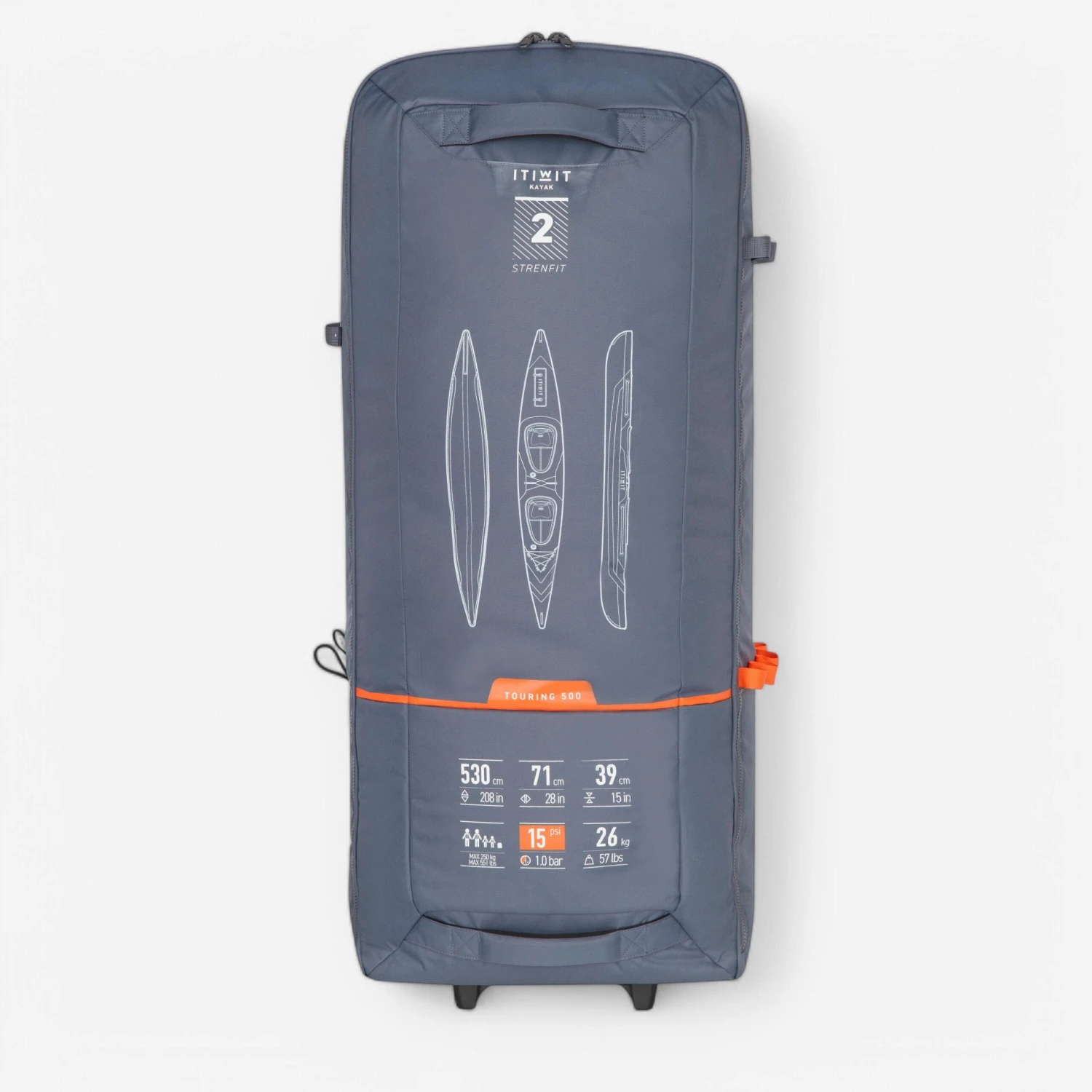 2-PERSON HIGH-PRESSURE DROPSTITCH INFLATABLE KAYAK STRENFIT X500 13 2-PERSON HIGH-PRESSURE DROPSTITCH INFLATABLE KAYAK STRENFIT X500 - Image 11