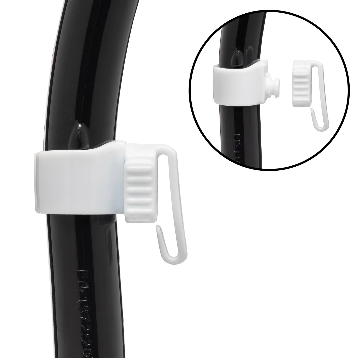 MARES Rebel Dry Diving Snorkel - Black And White 6 MARES Rebel Dry Diving Snorkel - Black And White - Image 4