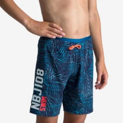Boys’ Long Swimming Trunks 100 All Chin Black -Water Sports Store k862bda183e25de76cec1403607860bee