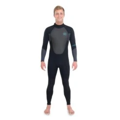Dakine Mens Quantum Back Zip Full Suit 3/2mm (Black / Grey)