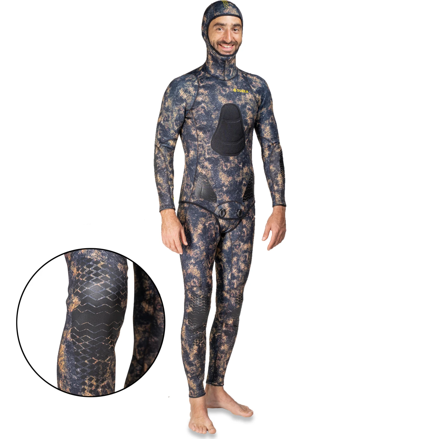 3mm Split Neoprene Camouflage Trousers For Free-diving Spearfishing 8 3mm Split Neoprene Camouflage Trousers For Free-diving Spearfishing - Image 6