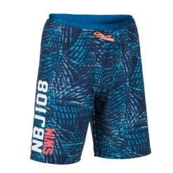 Boys’ Long Swimming Trunks 100 All Chin Black -Water Sports Store ka08f684e5965cfa2fc08446217895864