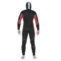 Men’s Diving Wetsuit With Hood 7 Mm Neoprene SCD 500 Black And Red -Water Sports Store kadd2def2ca93fd5f9ba99325eb80259e