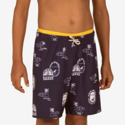 Boys’ Long Swimming Trunks 100 All Chin Black -Water Sports Store kaddbf237de47e91f7c597fed867cb1ac