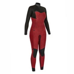 WOMEN'S NEOPRENE SURF WETSUIT 900 3/2 BLACK CHEST ZIP CLOSURE -Water Sports Store kbeea41b668e2090789ed543d8344ed30