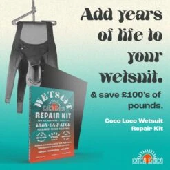 Coco Loco Wetsuit Repair Kit, Easy Iron On Patch For All Wetsuits & Drysuit -Water Sports Store kc72300d7db111cb7e97a87733f23691c