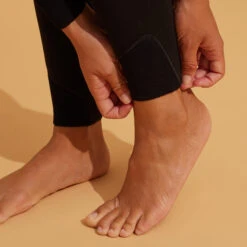 WOMEN'S NEOPRENE SURF WETSUIT 900 3/2 BLACK CHEST ZIP CLOSURE -Water Sports Store kd1730ced536aa0e46a9797290baf0d05