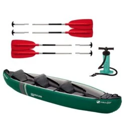 Sevylor Adventure Plus Inflatable 3 Person Canoe/kayak Kit With Oar/Paddle And Pump
