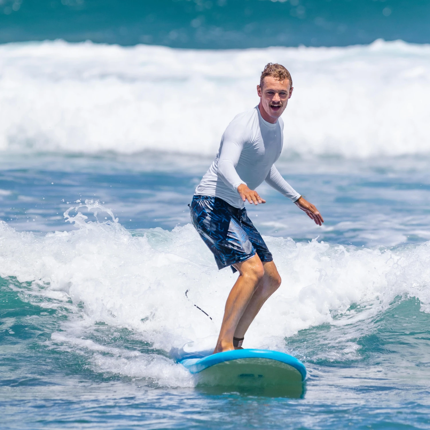 Men's Surfing Long-sleeved UV-protection Top T-shirt 100 15 Men's Surfing Long-sleeved UV-protection Top T-shirt 100 - Image 13