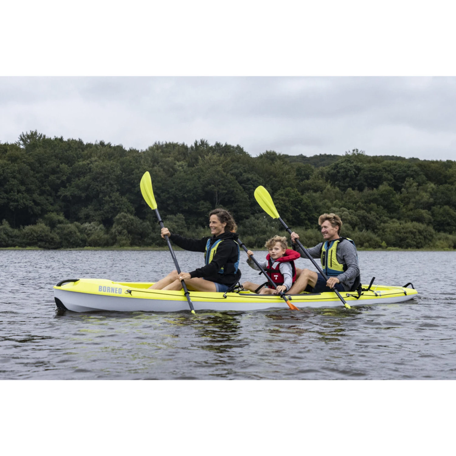 BORNEO TAHE RIGID TOURING CANOE-KAYAK, BACKREST, 2 ADULT SEATS AND 1 CHILD SEAT 4 BORNEO TAHE RIGID TOURING CANOE-KAYAK, BACKREST, 2 ADULT SEATS AND 1 CHILD SEAT - Image 2