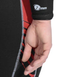 Men’s Diving Wetsuit With Hood 7 Mm Neoprene SCD 500 Black And Red -Water Sports Store ked5b47399f34641582726807677acaec