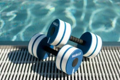 Pair Of Foam Aquafit Dumbbells Aquagym Blue White -Water Sports Store kf494359e4fa18caa14d6547061219d26